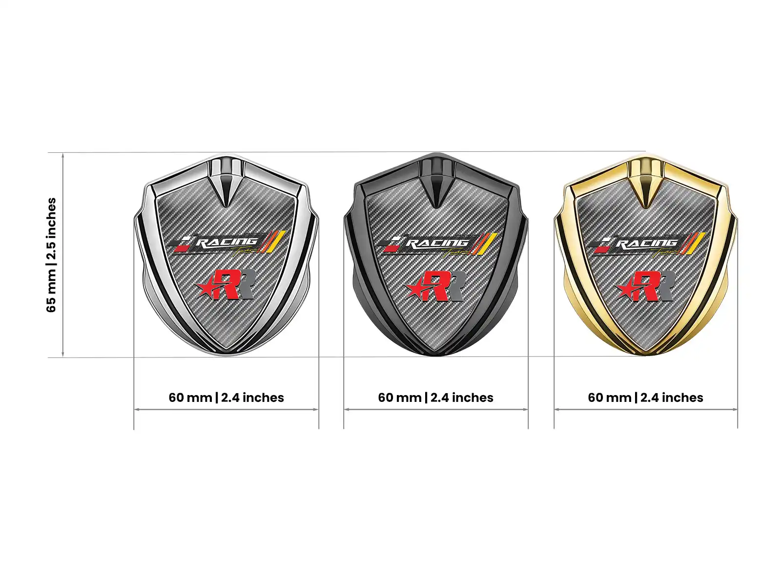Domed Emblem Badge Force Design High-Quality